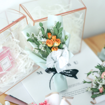Hand gift dried flower small bouquet Decorative flower starry little rose dried flower wedding candy gift small bouquet customization