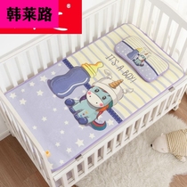 Han summer crib mat kindergarten special nap ice silk mat newborn child Baby double-sided rattan seat