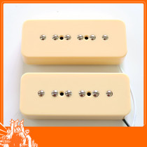 Dongli electric guitar pickup traditional P90 single coil low noise plump ceramic magnet yellow set