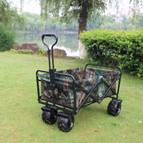 Outdoor camp car household shopping cart foldable trolley camper 7 inch pull cargo luggage stall cart