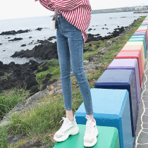 Small feet pencil jeans womens spring 2021 new nine points thin tight tide ins summer thin autumn