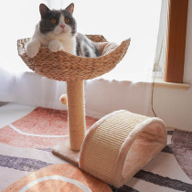 Summer Kuso cat scratch board cat nest one sisal does not fall off Japanese cat climbing frame breathable large cat scratch board nest