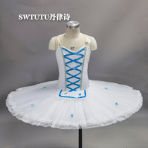 New White Giselle ballet tutu dress white swan lake girls competition performance costume test variation