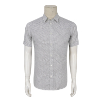 Special 399-Summer white short sleeve shirt mens letters printed design pure cotton fabric