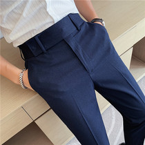Niche design sense nine-point suit pants mens autumn new business dress mens casual trousers small feet trousers men
