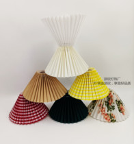 Promotional Korean net red pleated lampshade shell cover Bedroom bedside lamp cover Creative DIY lighting accessories