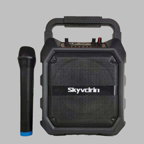 Wireless Red sound card special effects Bluetooth speaker square dance audio portable portable mobile charging stall playback