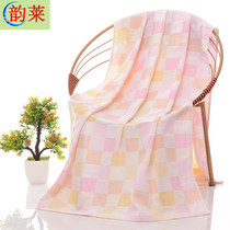 Yunlai double-layer gauze bath towel cotton absorbent thin Baby Baby Baby Childrens Court towel covered blanket