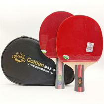 Friendship 729 gold two star table tennis racket double-sided anti-glue horizontal shot long handle Gold 2 star adult students short handle straight shot