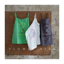Flower shop spot Korean childrens clothing 21 summer new bananaj Children skateboard bunny leisure parent-child sling