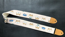 Original handmade 5CM pink firewood dog SHIBA theme GUITAR STRAP electric GUITAR STRAP STRAP