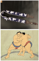 Original Design Limited Edition Japanese Sumo Wrestler Theme Ukulele Strap Universal Guitar strap Guitar strap