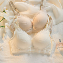 Untraced thin underwear woman gathering steel-free ring to take breast-proof tube-shaped bra summer
