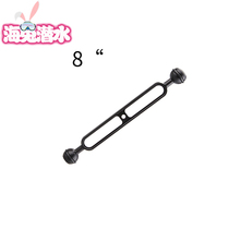  Weefine 8 inch double ball head turn light arm Diving photography light arm accessories Diving aluminum extension light arm