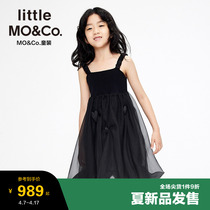 little-moco children dress 22 summer dress new girl sleeveless Eugen yarn dress KBB2DRS023