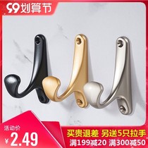 Wall Hanging Clothes Hook Shoes Cabinet Wardrobe Hangers rear Kitchen Wall-mounted Wall Genguan Entrance Door Bathroom Single Cloak Hook