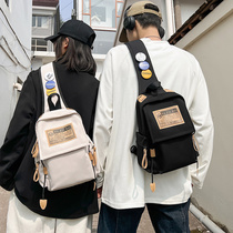 Single Shoulder Bag Men Han Edition 100 Hitch Large Capacity Chest Bag Female Casual Students Class Small Backpack Sports Skewed Satchel Bag