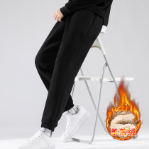 Cotton pants mens winter warm and cold mens clothing trend loose casual pants 2021 new winter padded pants men