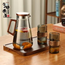 High-value cold kettle glass kettle high temperature resistant household cool white boiling water cup teapot large-capacity cold kettle