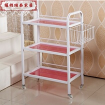 Beauty salon cart makeup nail art embroidery cupping tool glass rack beauty salon special car