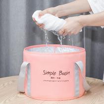 Travel foot bag household portable foldable foot bucket over calf insulation foot washing basin dormitory foot bath bucket