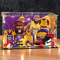 Basketball star model souvenir Kobe Bryant James Curry Owen Iverson Building block assembly Hand-made gift