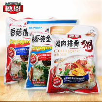 Suien shiitake mushroom skin egg lean meat porridge chicken ribs porridge fresh shrimp abalone 400g uncooked instant porridge nutritious breakfast