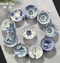 Blue and white porcelain Kung Fu small teacup Tea set Ceramic tea pot Single person special master cup Hat cup Tea cup Tea cup Tea cup Tea cup