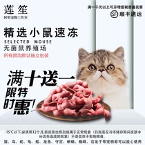 Liansheng frozen milk rat white climbing pet pet feed Cat food feed sterile fresh open material Red skin powder skin