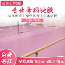 Dance ground glue dance studio room professional classroom ground glue kindergarten ground plastic mat non-slip plastic floor