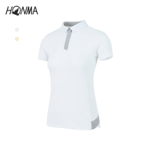 HONMA2022 new golf outfits women short sleeve polo T-shirt imported fabric light and breathable