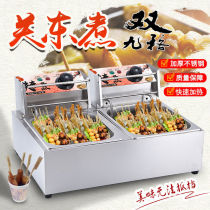Oil Fryer Commercial Small Square Cooking Noodle Stove Double Barrel Fryer Special Boiler Small Electric Frying Oil Bar Special Pan Rectangle