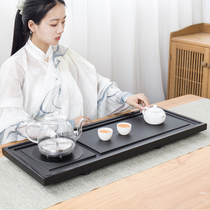 Natural whole piece Wujin Stone tea tray household automatic integrated tea tray induction cooker bottom water tea table