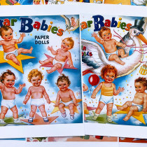 Cute baby kids little doll girl boy paper doll changing paper doll paper doll changing clothes