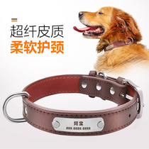 Dog collar Medium-sized dog Golden Retriever Labrador Teddy French bucket Small dog lettering Pet jewelry Large dog neck ring