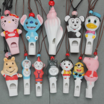 Ceramic Whistles Crafts Cartoon Whistles Whistle for boys and girls Ceramics Necklaces Whistles Touristic Crafts Necklaces Whistle