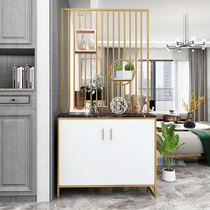 Simple and modern entrance cabinet Door shoe cabinet One-piece small apartment screen decorative partition Light luxury creative wrought iron