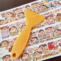 Hand Ledger Special Release Paper Bennet Red Hand Tent Tool Small Yellow Shovel And Paper Adhesive Sticker Squeegee Scraper Anti-Teething