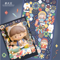 The Chapo King (Ajo Decorative Sticker) Letters Flash Film of the Collage of the Cute Waterproof Hand Ledger of the Korean Department