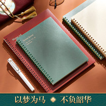 Shaohua retro B5 coil notebook notebook thick a5 horizontal grid creative simple College students ins art exquisite