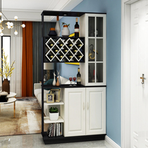 Entrance double-sided entrance cabinet shoe cabinet integrated light luxury foyer cabinet decorative screen partition modern simple living room wine cabinet