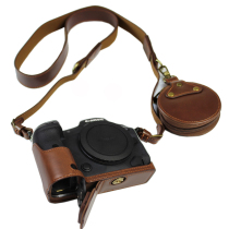 Applicable to Canon micro single camera leather case EOS R5 R6 special protection half set handle shoulder strap