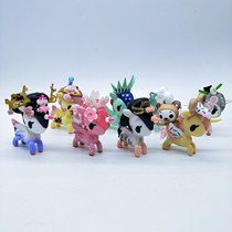 Genuine bulk cargo two-dimensional rainbow horse Unicorn doll cute hand-held birthday gift toy