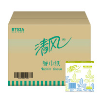 Qingfeng B702A napkin 230*230 towel paper towel towel noodle dining restaurant coffee 50*96 pack