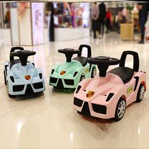 Childrens car about one year old twisted car slipping car baby anti-rollover universal wheel sliding Niuniu slippery car