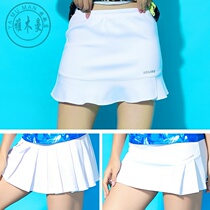 Pleated A fishtail skirt running large size Ping Pong tennis culottes quick-dry skirt badminton clothing womens sports shorts