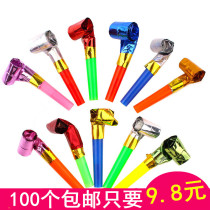 Christmas Children Blow Dragon Whistles Creative Birthday Party Gift Whistle Balloon Trumpets Blow Up Long Noses Toys