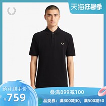 FRED PERRY mens POLO shirt 2021 summer new British casual business wheat ear embroidery tide M3XXXX