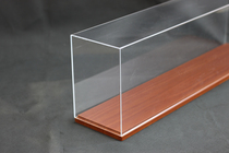 1 350 ship mold large display box one-piece forming hot bending process dust cover acrylic wood base