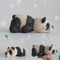 289 Panda knitting drawing doll Chinese illustration Crochet electronic drawing wool tutorial
